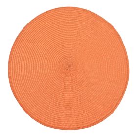 Circular Ribbed Placemat - Pumpkin